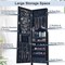 Full Length Mirror Jewelry Cabinet Armoire with Lock and Storage Space
